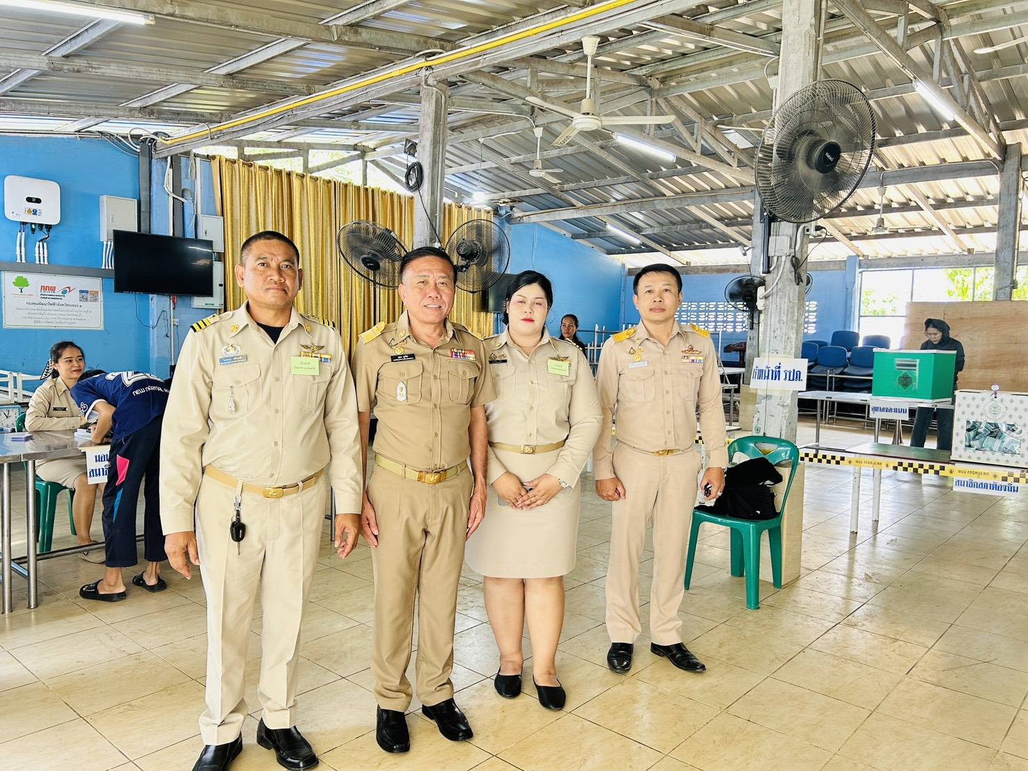 ลงพื้นที่ตรวจเยี่ยมหน่วยเลือกตั้งสมาชิกสภาเทศบาลและนายกเทศมนตรีตำบลเขาไม้แก้ว เขตเลือกตั้งที่1 และ 2 รวม 9 หน่วย